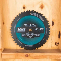 Saw Blades Makita 10 In. 45T Carbide-Tipped Max Efficiency Miter Saw Blade -Deals Power Tool Accessories Store makita table saw blades miter saw blades b 62103 c3 1000