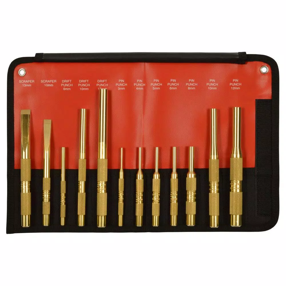 Chisels, Files & Punches Mayhew Brass Metric Punch And Scraper Set (12-Piece) 3 Chisels, Files & Punches Mayhew Brass Metric Punch And Scraper Set (12-Piece)