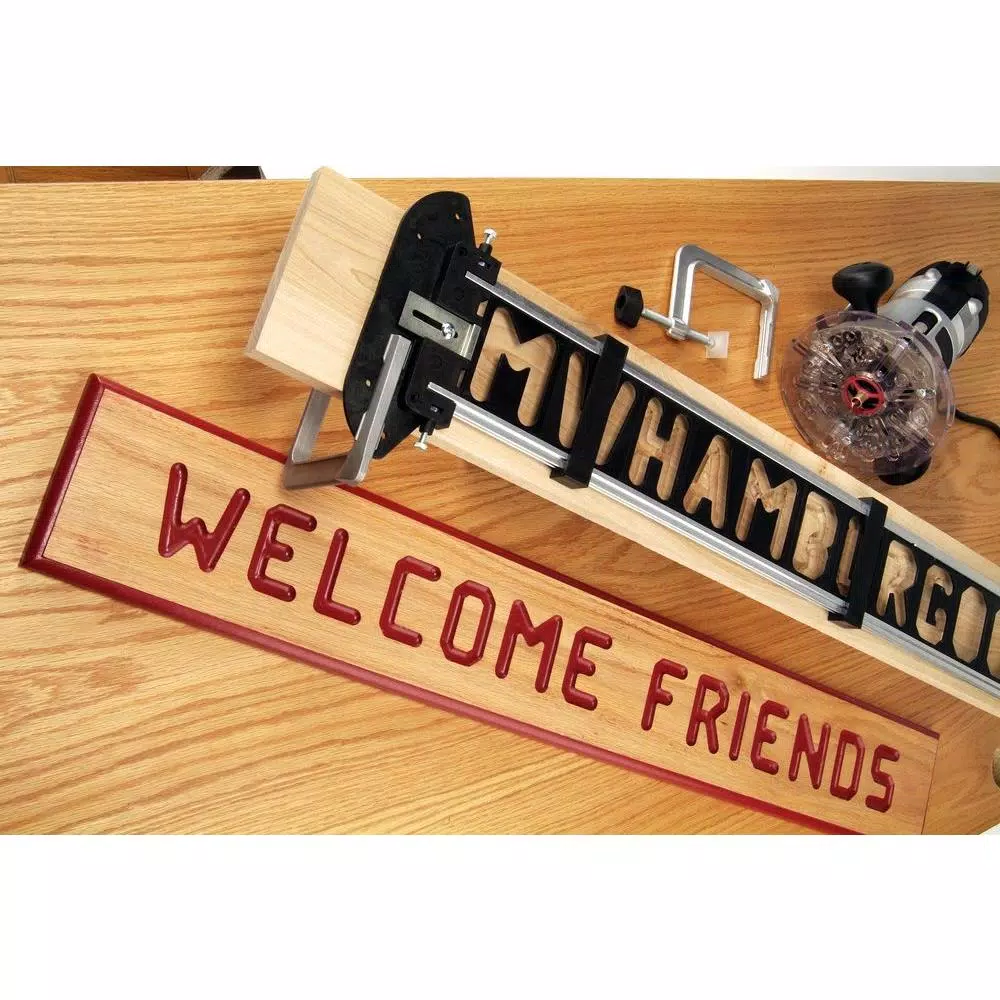 Woodworking Tool Accessories Milescraft SignPro Complete Sign Making Router Jig Template Kit With Templates, Bits And Bushings 8 Woodworking Tool Accessories Milescraft SignPro Complete Sign Making Router Jig Template Kit With Templates, Bits And Bushings - Image 6