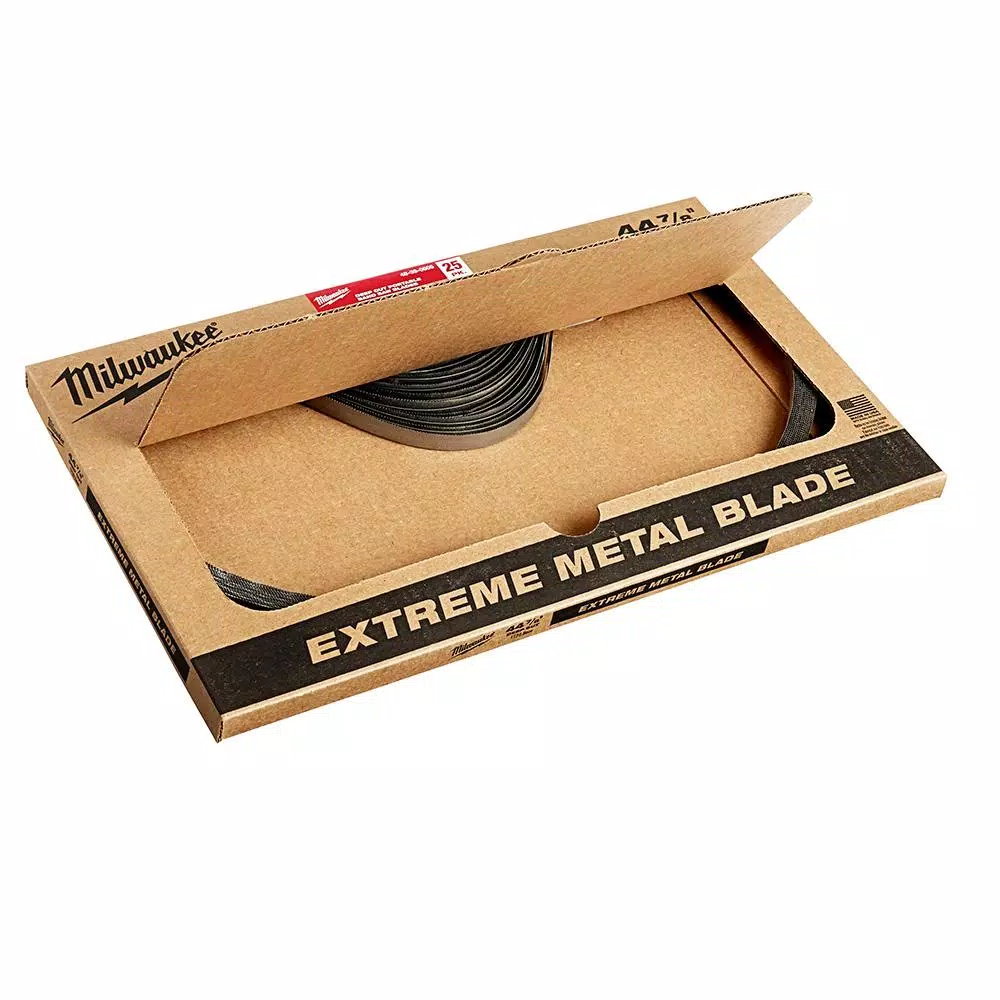Saw Blades Milwaukee 44-7/8 In. 8/10 TPI Metal Deep Cut Portable Extreme Band Saw Blade (25-Pack) 7 Saw Blades Milwaukee 44-7/8 In. 8/10 TPI Metal Deep Cut Portable Extreme Band Saw Blade (25-Pack) - Image 5
