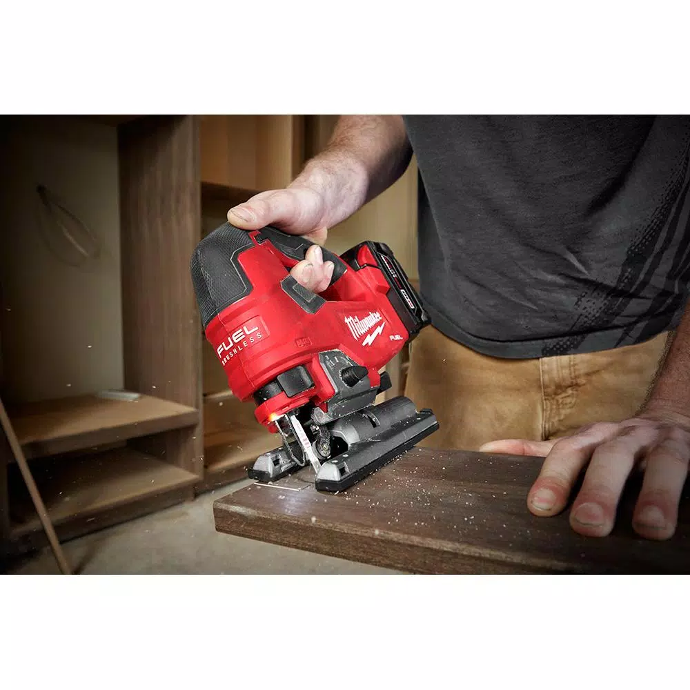 Nail Guns Milwaukee M18 FUEL 18-Volt Lithium-Ion Brushless Gen II 18-Gauge Cordless Brad Nailer/Jig SawithRouter Combo Kit (3-Tool) 14 Nail Guns Milwaukee M18 FUEL 18-Volt Lithium-Ion Brushless Gen II 18-Gauge Cordless Brad Nailer/Jig SawithRouter Combo Kit (3-Tool) - Image 12