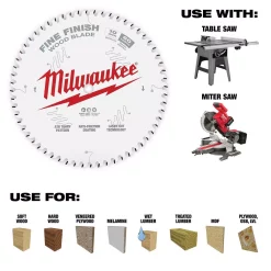 Saw Blades Milwaukee 10 In. X 60-Tooth Fine Finish Circular Saw Blade -Deals Power Tool Accessories Store milwaukee circular saw blades 48 40 1028 4f 1000