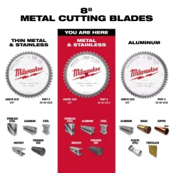 Saw Blades Milwaukee 8 In. X 42 Carbide Teeth Metal & Stainless Cutting Circular Saw Blade 12 Saw Blades Milwaukee 8 In. X 42 Carbide Teeth Metal & Stainless Cutting Circular Saw Blade -Deals Power Tool Accessories Store milwaukee circular saw blades 48 40 4515 a0 1000