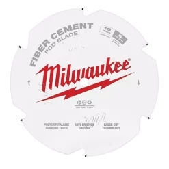 Saw Blades Milwaukee 10 In. X 6-Tooth Polycrystalline Diamond (PCD) Tipped Fiber Cement Cutting Saw Blade -Deals Power Tool Accessories Store milwaukee circular saw blades 48 40 7010 66 1000