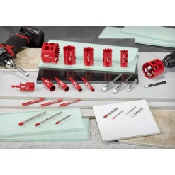 Drill Bits Milwaukee Diamond MAX Hole Saw Set (3-Piece) -Deals Power Tool Accessories Store milwaukee hole saws 49 56 0500 44 1000