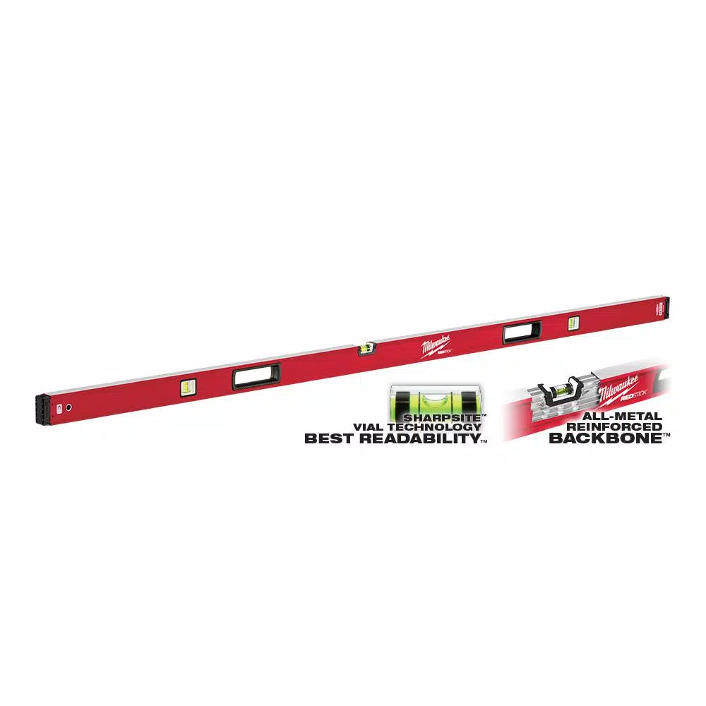 Measuring Tools Milwaukee 78 In. REDSTICK Magnetic Box Level 11 Measuring Tools Milwaukee 78 In. REDSTICK Magnetic Box Level - Image 9