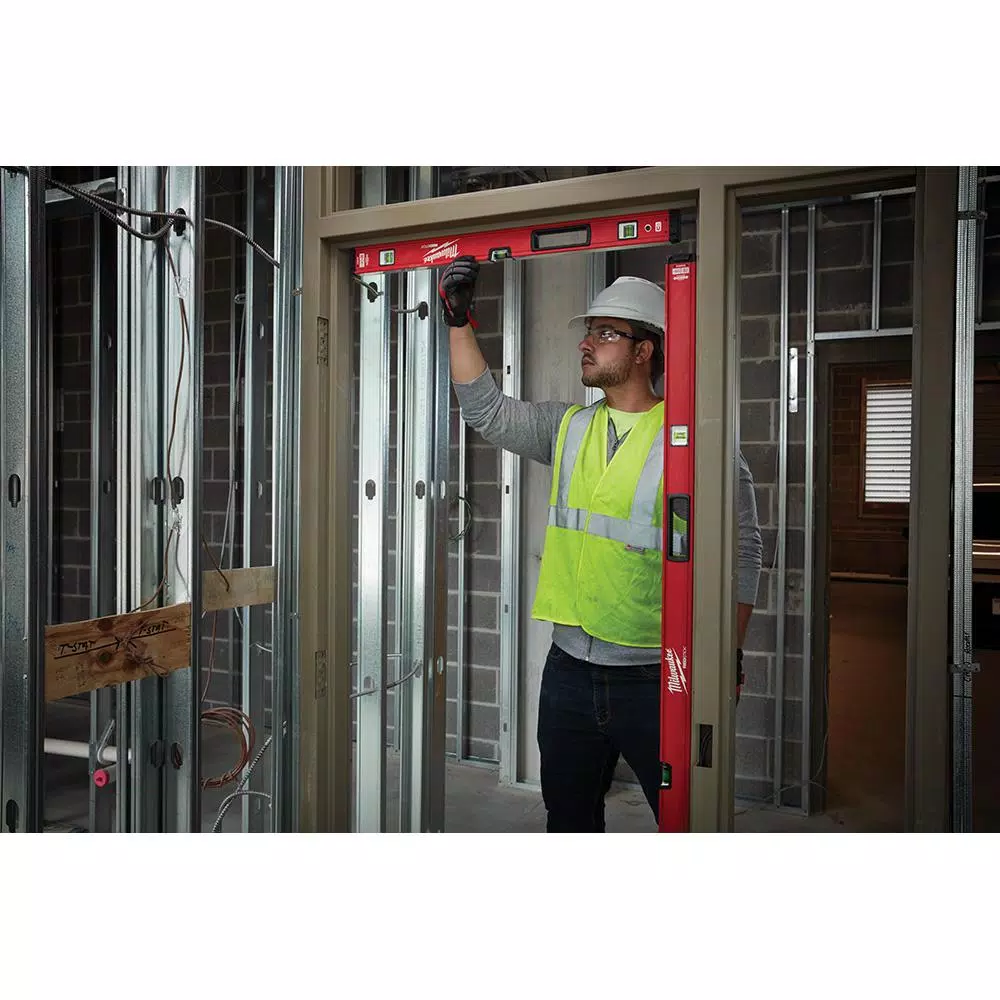 Measuring Tools Milwaukee 78 In. REDSTICK Magnetic Box Level 8 Measuring Tools Milwaukee 78 In. REDSTICK Magnetic Box Level - Image 6