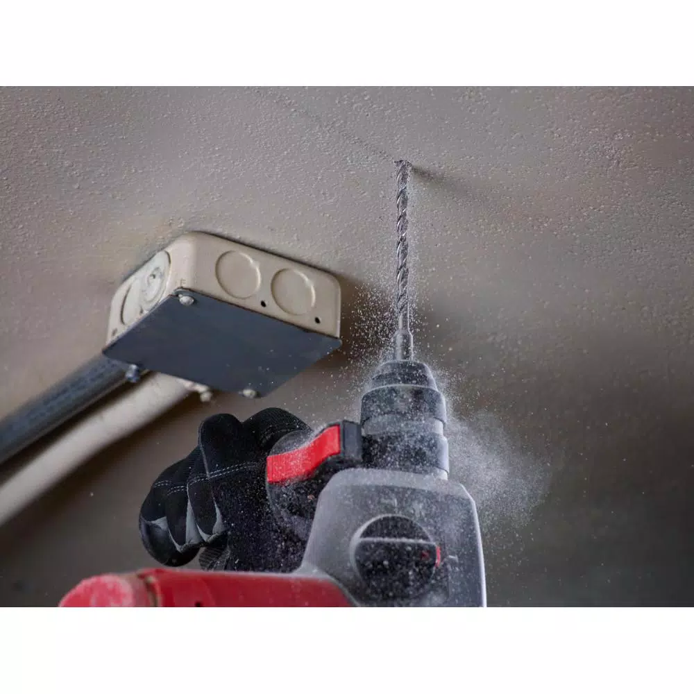Drill Bits Milwaukee 1/4 In. X 6 In. 2-Cutter SDS-Plus Carbide Bit 4 Drill Bits Milwaukee 1/4 In. X 6 In. 2-Cutter SDS-Plus Carbide Bit - Image 2