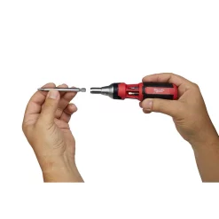 Screwdrivers & Nut Drivers Milwaukee 9-in-1 Square Drive Ratcheting Multi-Bit Screwdriver With 8-in-1 Compact Multi-Bit Screwdriver -Deals Power Tool Accessories Store milwaukee multi bit screwdrivers 48 22 2322 48 22 2130 4f 1000
