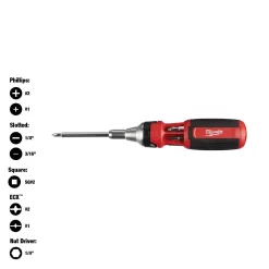 Screwdrivers & Nut Drivers Milwaukee 9-in-1 ECX Drive Ratcheting Multi-Bit Screwdriver