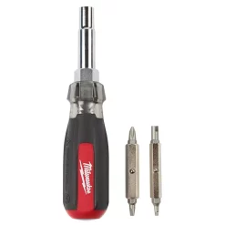 Screwdrivers & Nut Drivers Milwaukee 13-in-1 Multi-Tip Cushion Grip Screwdriver With Schrader Bit -Deals Power Tool Accessories Store milwaukee multi bit screwdrivers 48 22 2881 c3 1000
