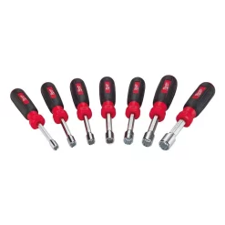 Screwdrivers & Nut Drivers Milwaukee SAE Hollow Shaft Nut Driver Set (7-Piece) -Deals Power Tool Accessories Store milwaukee nut driver sets 48 22 2407 c3 1000
