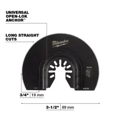 Oscillating Tool Attachments Milwaukee 3-1/2 In. High Carbon Steel Universal Fit Segmented Wood Cutting Oscillating Multi-Tool Blade (1-Pack) -Deals Power Tool Accessories Store milwaukee oscillating tool attachments 49 25 1121 40 1000