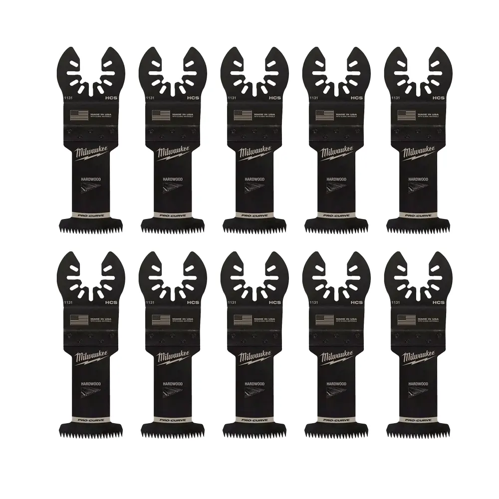 Oscillating Tool Attachments Milwaukee 1-3/8 In. High Carbon Steel Universal Fit Japanese Teeth Hardwood Cutting Oscillating Multi-Tool Blade (10-Pack) 3 Oscillating Tool Attachments Milwaukee 1-3/8 In. High Carbon Steel Universal Fit Japanese Teeth Hardwood Cutting Oscillating Multi-Tool Blade (10-Pack)