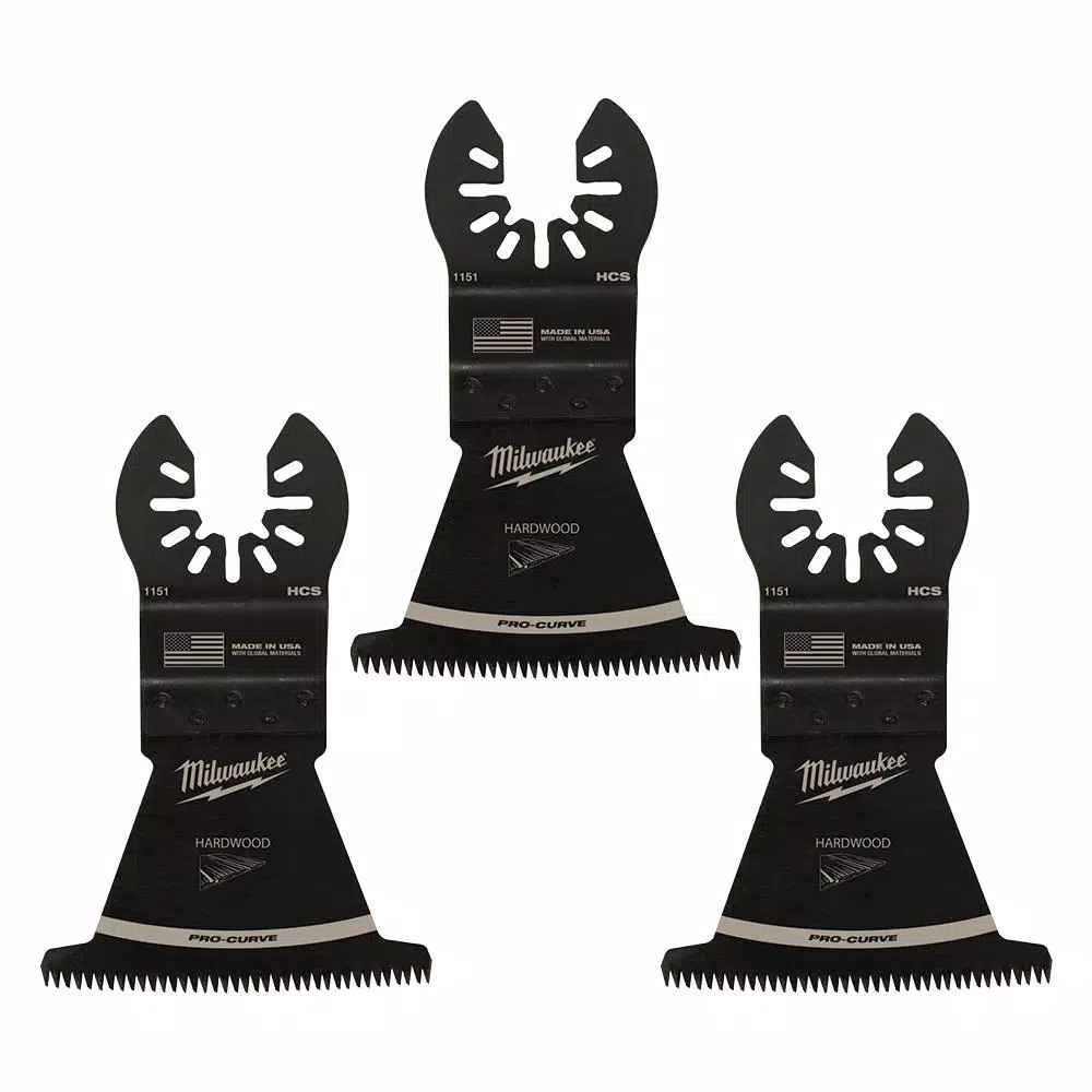 Oscillating Tool Attachments Milwaukee 2-1/2 In. High Carbon Steel Universal Fit Japanese Teeth Hardwood Cutting Oscillating Multi-Tool Blade (3-Pack) 7 Oscillating Tool Attachments Milwaukee 2-1/2 In. High Carbon Steel Universal Fit Japanese Teeth Hardwood Cutting Oscillating Multi-Tool Blade (3-Pack) - Image 5