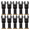 Oscillating Tool Attachments Milwaukee 1-3/8 In. Titanium Bi-Metal Universal Fit Wood And Metal Cutting Oscillating Multi-Tool Blade (10-Pack)