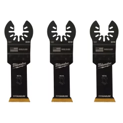 Oscillating Tool Attachments Milwaukee 1-1/8 In. Titanium Bi-Metal Universal Fit Wood And Metal Cutting Oscillating Multi-Tool Blade (3-Pack) -Deals Power Tool Accessories Store milwaukee oscillating tool attachments 49 25 1253 c3 1000