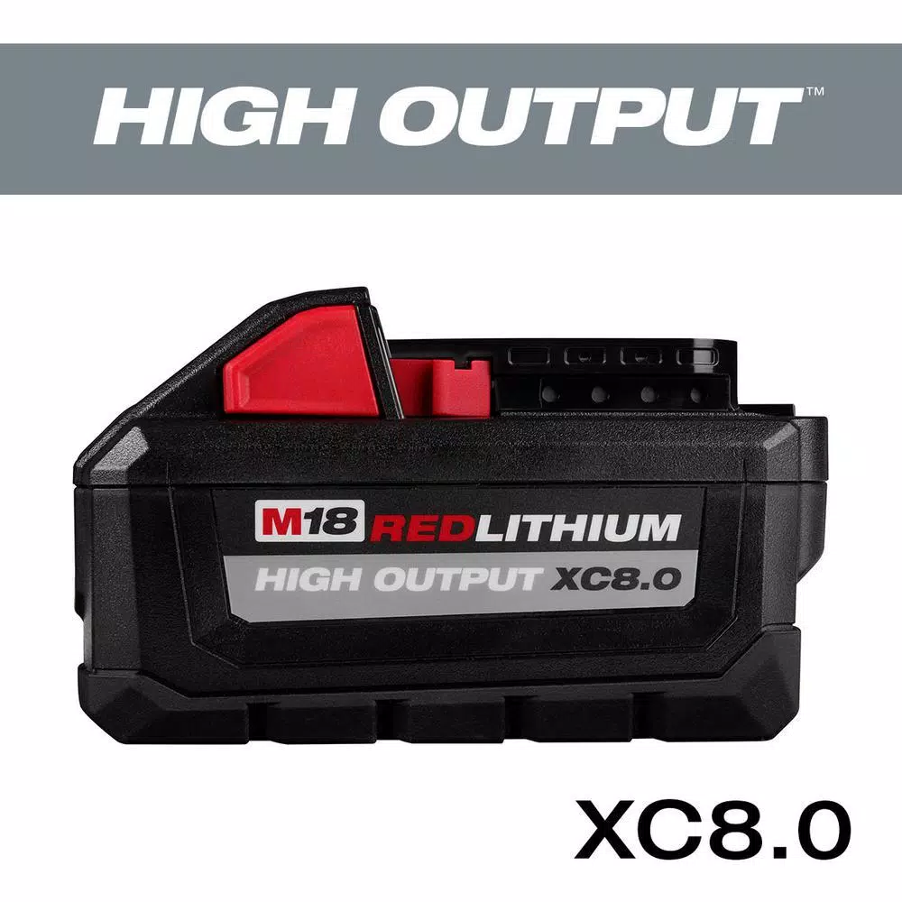 Power Tool Batteries Milwaukee M18 18-Volt Lithium-Ion High Output Battery Pack 12.0Ah W/ HIGH OUTPUT XC 8.0Ah Battery 5 Power Tool Batteries Milwaukee M18 18-Volt Lithium-Ion High Output Battery Pack 12.0Ah W/ HIGH OUTPUT XC 8.0Ah Battery - Image 3