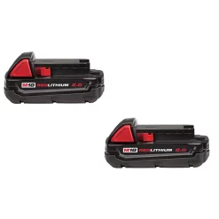 Power Tool Batteries Milwaukee M18 18-Volt Lithium-Ion Compact Battery Pack 2.0Ah (6-Pack) -Deals Power Tool Accessories Store milwaukee power tool batteries 48 11 1820 44 1000 3