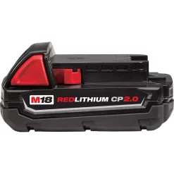 Power Tool Batteries Milwaukee M18 18-Volt Lithium-Ion 2.0 Ah Compact Battery