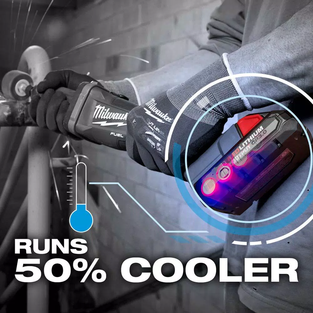 Power Tool Batteries Milwaukee M18 18-Volt Lithium-Ion HIGH OUTPUT CP 3.0 Ah Battery Pack (2-Pack) W/9 In. 5 TPI AX Carbide Reciprocating Saw Blade 10 Power Tool Batteries Milwaukee M18 18-Volt Lithium-Ion HIGH OUTPUT CP 3.0 Ah Battery Pack (2-Pack) W/9 In. 5 TPI AX Carbide Reciprocating Saw Blade - Image 8