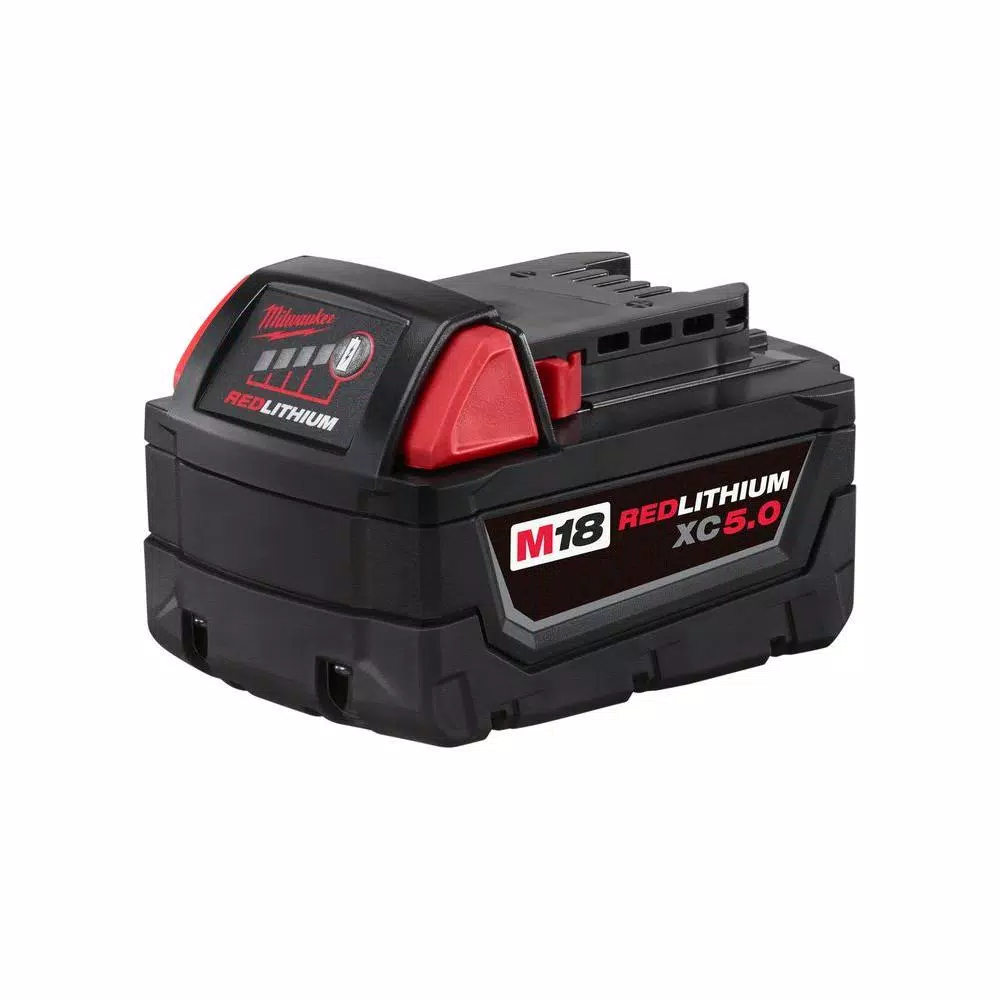 Power Tool Batteries Milwaukee M18 18-Volt Lithium-Ion XC Extended Capacity Battery Pack 5.0Ah (4-Pack) 5 Power Tool Batteries Milwaukee M18 18-Volt Lithium-Ion XC Extended Capacity Battery Pack 5.0Ah (4-Pack) - Image 3