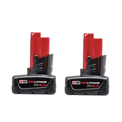 Power Tool Batteries Milwaukee M12 12-Volt Lithium-Ion XC Extended Capacity Battery Pack 6.0Ah (6-Pack) -Deals Power Tool Accessories Store milwaukee power tool batteries 48 11 2460 44 1000