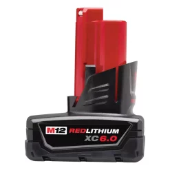 Power Tool Batteries Milwaukee M12 12-Volt Lithium-Ion XC Extended Capacity Battery Pack 6.0Ah (6-Pack)