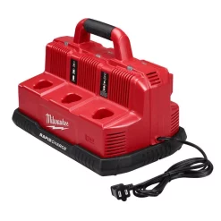 Power Tool Battery Chargers Milwaukee M12 And M18 12-Volt/18-Volt Lithium-Ion Multi-Voltage 6-Port Sequential Rapid Battery Charger (3 M12 And 3 M18 Ports) -Deals Power Tool Accessories Store milwaukee power tool battery chargers 48 59 1807 c3 1000