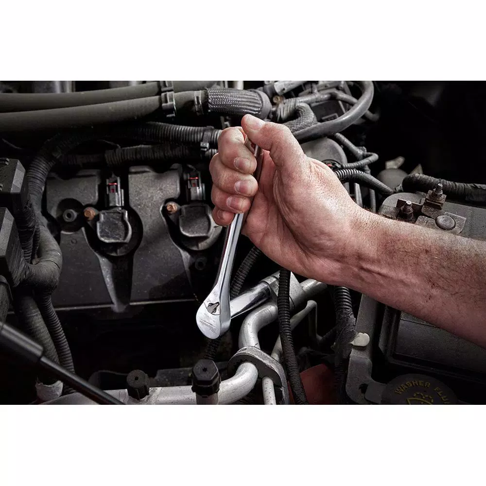 Hand Tool Sets Milwaukee 3/8 In. And 1/4 In. Drive SAE/Metric Ratchet And Socket Mechanics Tool Set (106-Piece) 10 Hand Tool Sets Milwaukee 3/8 In. And 1/4 In. Drive SAE/Metric Ratchet And Socket Mechanics Tool Set (106-Piece) - Image 8