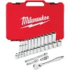 Hand Tool Sets Milwaukee 3/8 In. Drive SAE Ratchet And Socket Mechanics Tool Set (28-Piece) 2 Hand Tool Sets Milwaukee 3/8 In. Drive SAE Ratchet And Socket Mechanics Tool Set (28-Piece) -Deals Power Tool Accessories Store milwaukee ratchet socket sets 48 22 9408 64 1000