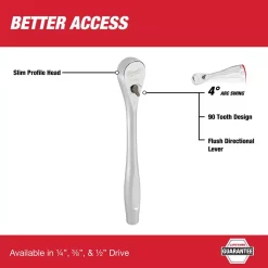 Ratchets & Sockets Milwaukee 3/8 In. Drive Ratchet -Deals Power Tool Accessories Store milwaukee ratchets 48 22 9038 e1 1000