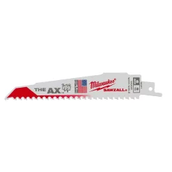 Milwaukee 6 In. 5 TPI AX Nail Embedded Wood Cutting SAWZALL Reciprocating Saw Blades (5-Pack) -Deals Power Tool Accessories Store milwaukee reciprocating saw blades 48 00 5021s 40 1000