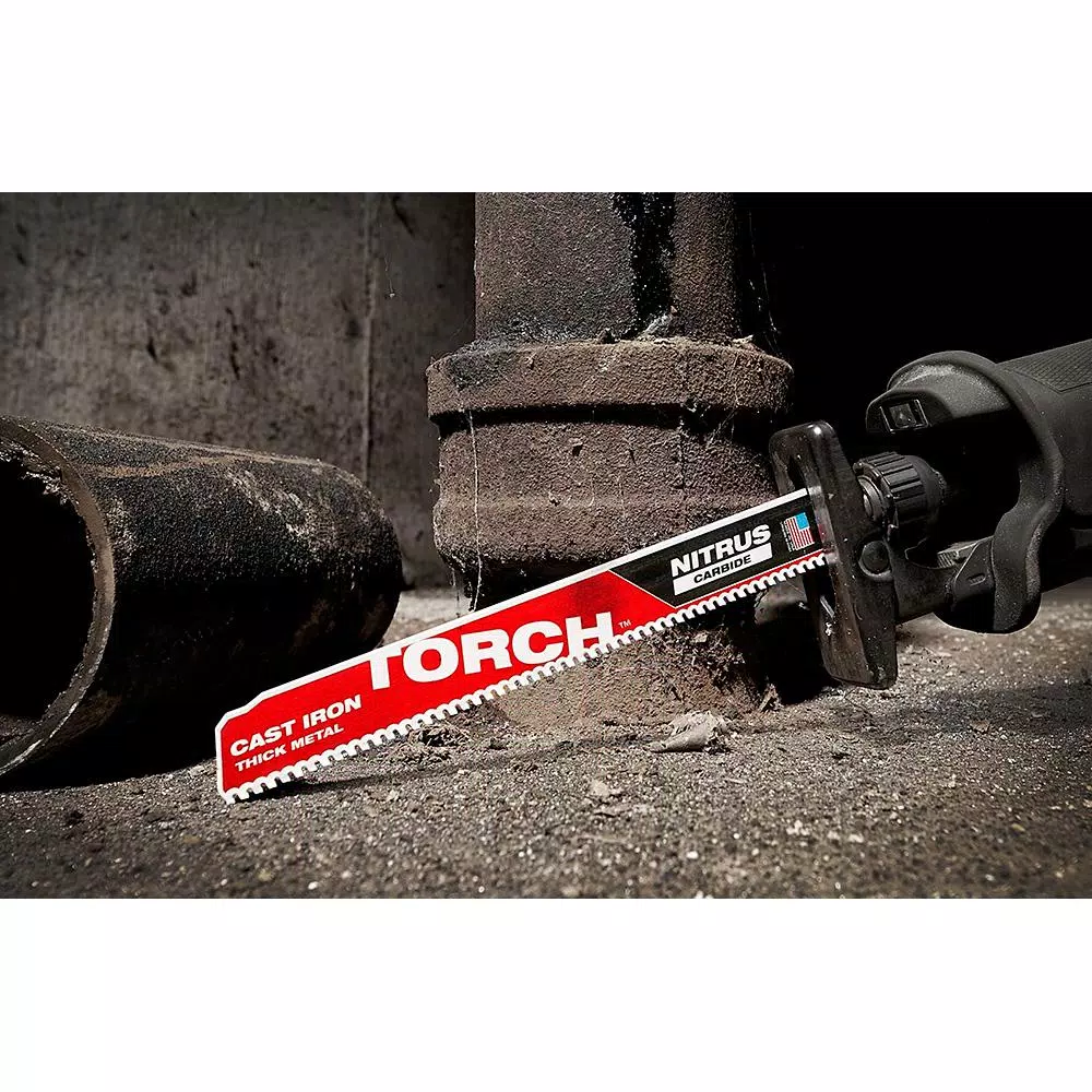 Saw Blades Milwaukee 12 In. 7 TPI TORCH Nitrus Carbide Teeth Metal Cutting SAWZALL Reciprocating Saw Blade 9 Saw Blades Milwaukee 12 In. 7 TPI TORCH Nitrus Carbide Teeth Metal Cutting SAWZALL Reciprocating Saw Blade - Image 7