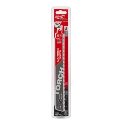 Saw Blades Milwaukee 9 In. 7 TPI  TORCH Carbide Teeth Thick Metal Cutting SAWZALL Reciprocating Saw Blade (3 Pack) -Deals Power Tool Accessories Store milwaukee reciprocating saw blades 48 00 5302 1d 1000
