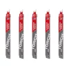 Saw Blades Milwaukee 9 In. 7 TPI TORCH Carbide Teeth Thick Metal Cutting SAWZALL Reciprocating Saw Blade (5 Pack) 2 Saw Blades Milwaukee 9 In. 7 TPI TORCH Carbide Teeth Thick Metal Cutting SAWZALL Reciprocating Saw Blade (5 Pack) -Deals Power Tool Accessories Store milwaukee reciprocating saw blades 48 00 5502 64 1000