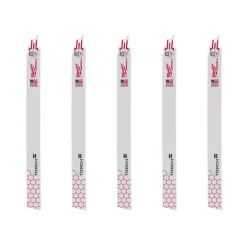 Milwaukee 12 In. 18 TPI Torch Medium Metal Cutting SAWZALL Reciprocating Saw Blades (5-Pack)
