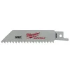 Milwaukee 4 In. 5 Teeth Per In. Wood Cutting HACKZALL Reciprocating Saw Blades (5 Pack)