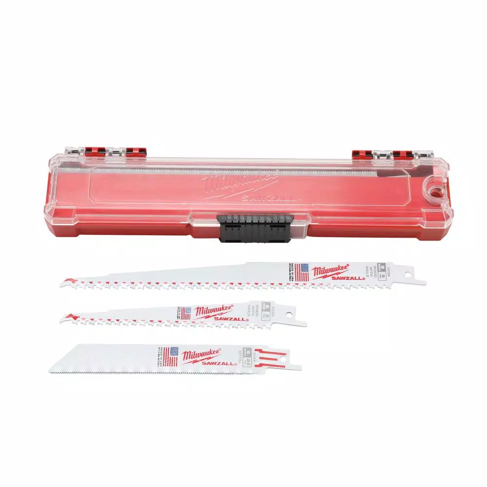 Saw Blades Milwaukee SAWZALL Wood And Metal Cutting Bi-Metal Reciprocating Saw Blade Set (26-Piece) 4 Saw Blades Milwaukee SAWZALL Wood And Metal Cutting Bi-Metal Reciprocating Saw Blade Set (26-Piece) - Image 2