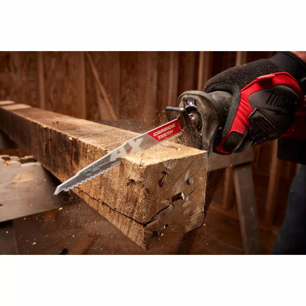 Saw Blades Milwaukee SAWZALL Demolition Wood And Metal Cutting Reciprocating Saw Blade Set (18-Piece) With AX Carbide Teeth Blade 5 Saw Blades Milwaukee SAWZALL Demolition Wood And Metal Cutting Reciprocating Saw Blade Set (18-Piece) With AX Carbide Teeth Blade - Image 3