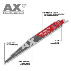 Saw Blades Milwaukee SAWZALL Demolition Wood And Metal Cutting Reciprocating Saw Blade Set (18-Piece) With AX Carbide Teeth Blade 14 Saw Blades Milwaukee SAWZALL Demolition Wood And Metal Cutting Reciprocating Saw Blade Set (18-Piece) With AX Carbide Teeth Blade -Deals Power Tool Accessories Store milwaukee reciprocating saw blades 49 22 1318 66 1000