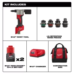 Fastening Tools Milwaukee M12 12-Volt Lithium-Ion Cordless Rivet Tool Kit With (2) 1.5Ah Batteries, Charger And 1000 Lumens M12 Flood Light 18 Fastening Tools Milwaukee M12 12-Volt Lithium-Ion Cordless Rivet Tool Kit With (2) 1.5Ah Batteries, Charger And 1000 Lumens M12 Flood Light -Deals Power Tool Accessories Store milwaukee rivet tools 2550 22 2364 20 e1 1000