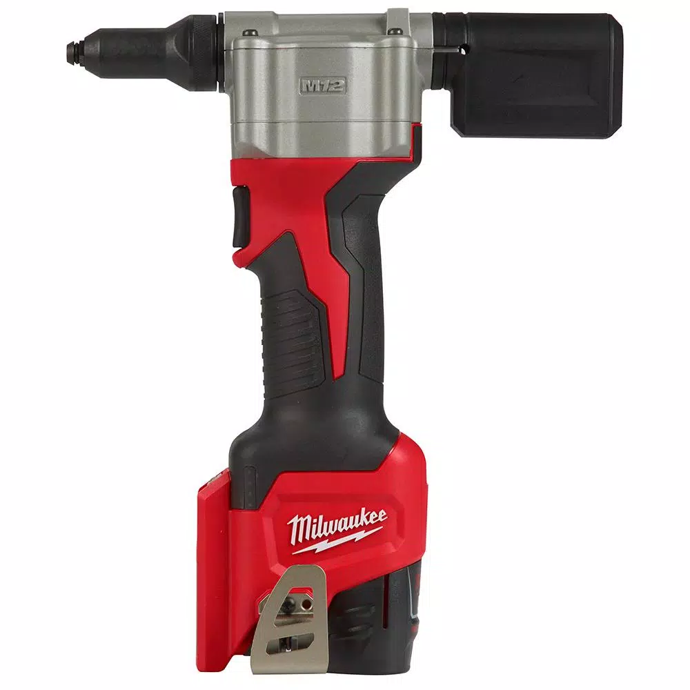 Fastening Tools Milwaukee M12 12-Volt Lithium-Ion Cordless Rivet Tool Kit With (2) 1.5Ah Batteries, Charger And 1000 Lumens M12 Flood Light 14 Fastening Tools Milwaukee M12 12-Volt Lithium-Ion Cordless Rivet Tool Kit With (2) 1.5Ah Batteries, Charger And 1000 Lumens M12 Flood Light - Image 12
