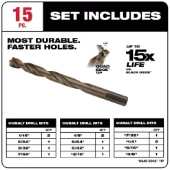 Drill Bits Milwaukee SHOCKWAVE Impact Duty Steel Driver Bit Set With Cobalt Drill Bit Set And Carbide Hole Saws (68-Piece) -Deals Power Tool Accessories Store milwaukee screwdriver bits 48 32 4023 48 89 2331 49 22 3075 40 1000