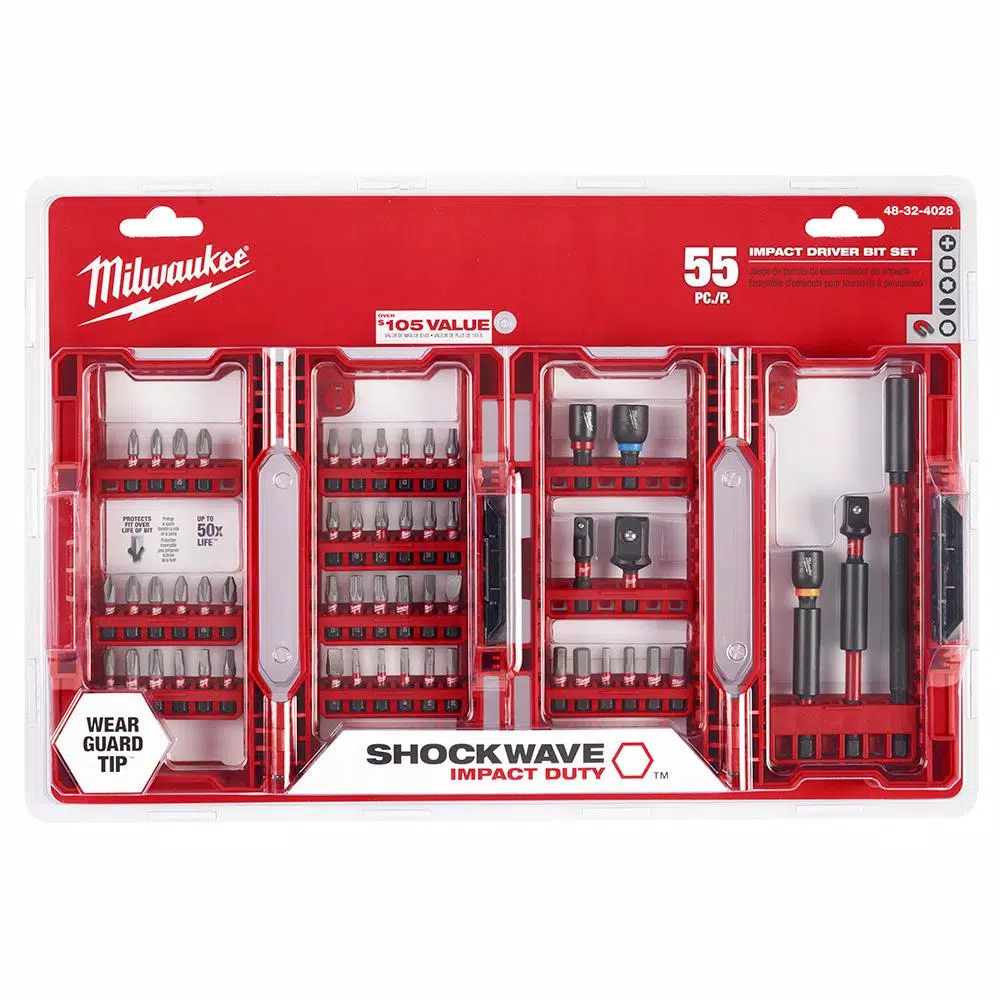 Drill Bits Milwaukee SHOCKWAVE IMPACT DUTY Driver Bit Set (55-Piece) 5 Drill Bits Milwaukee SHOCKWAVE IMPACT DUTY Driver Bit Set (55-Piece) - Image 3