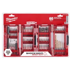 Drill Bits Milwaukee Shockwave Impact Duty Drill And Drive Bit Set (60-Piece) -Deals Power Tool Accessories Store milwaukee screwdriver bits 48 32 4029 40 1000