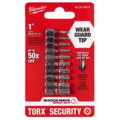 Drill Bits Milwaukee Shockwave Impact Duty Steel Torx Security Bit Set (10-Piece)
