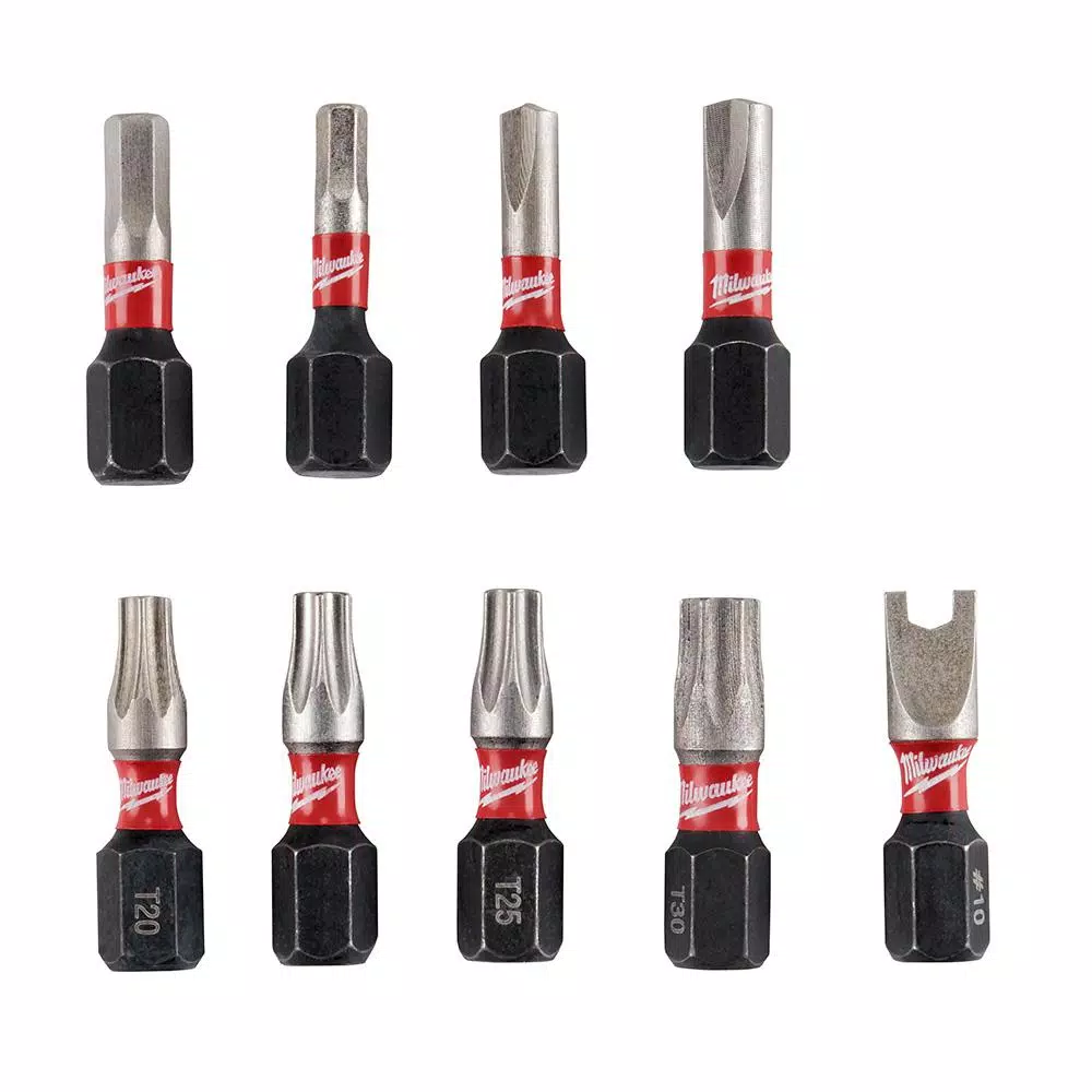 Drill Bits Milwaukee SHOCKWAVE IMPACT DUTY Security Bit Set (9-Piece) 3 Drill Bits Milwaukee SHOCKWAVE IMPACT DUTY Security Bit Set (9-Piece)
