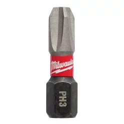 Drill Bits Milwaukee 1 In. #3 Philips Shockwave Impact Duty Steel Insert Bits (5-Pack) -Deals Power Tool Accessories Store milwaukee screwdriver bits 48 32 4663 40 1000