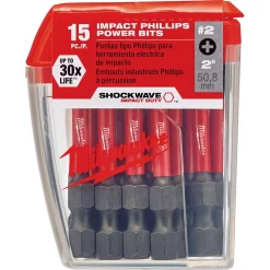 Drill Bits Milwaukee SHOCKWAVE 2 In. #2 Phillips Impact Duty Steel Driver Bits (60-Pack) -Deals Power Tool Accessories Store milwaukee screwdriver bits 48 32 5004 4x 40 1000